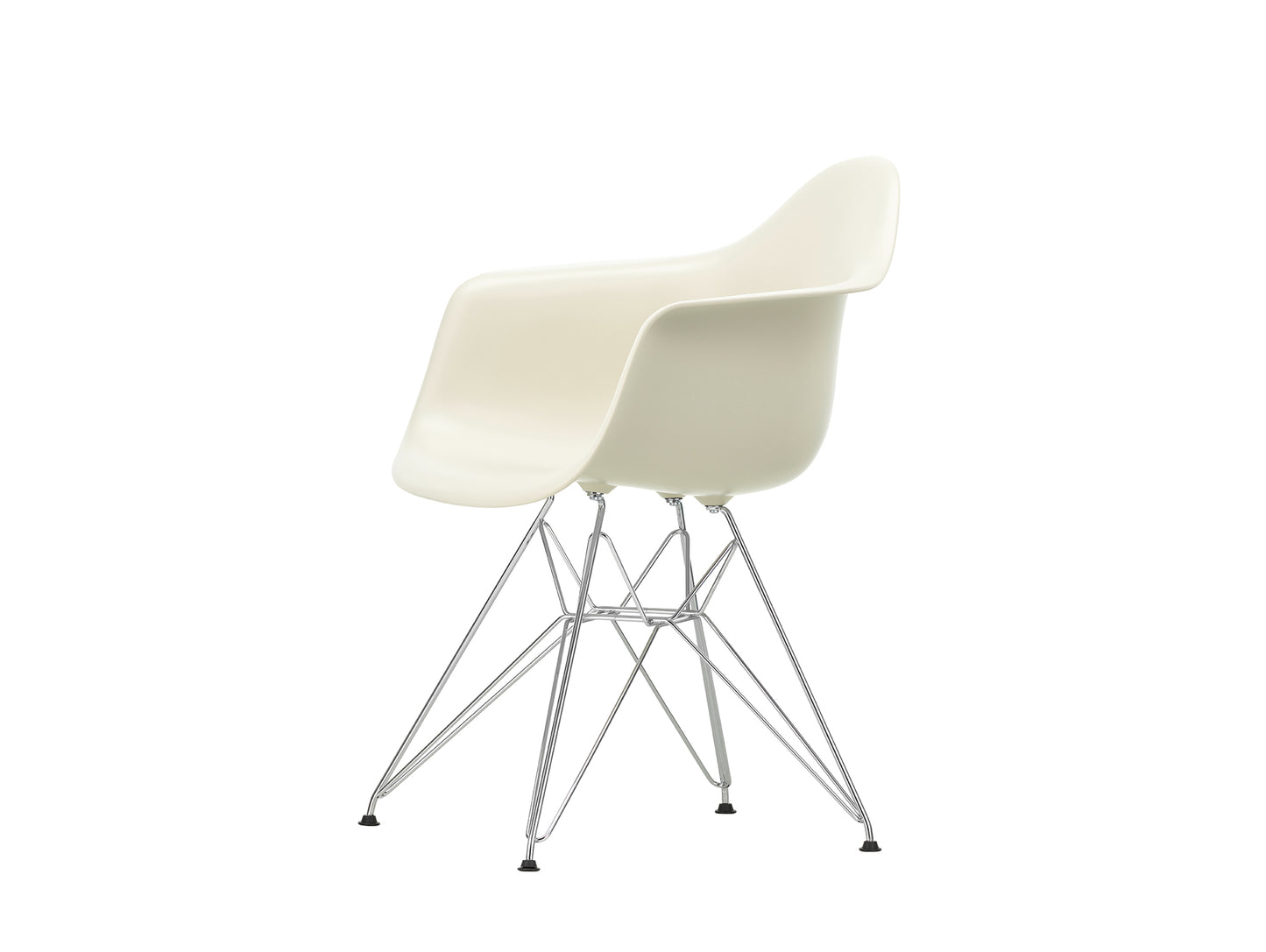 Eames DAR Plastic Armchair RE by Vitra - 11 Pebble Shell / Chrome Base