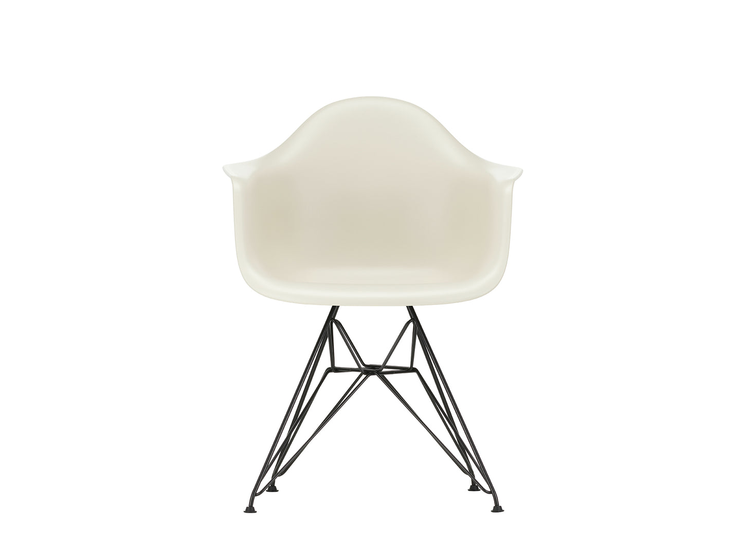 Eames DAR Plastic Armchair RE by Vitra - 11 Pebble Shell / Basic Dark Base