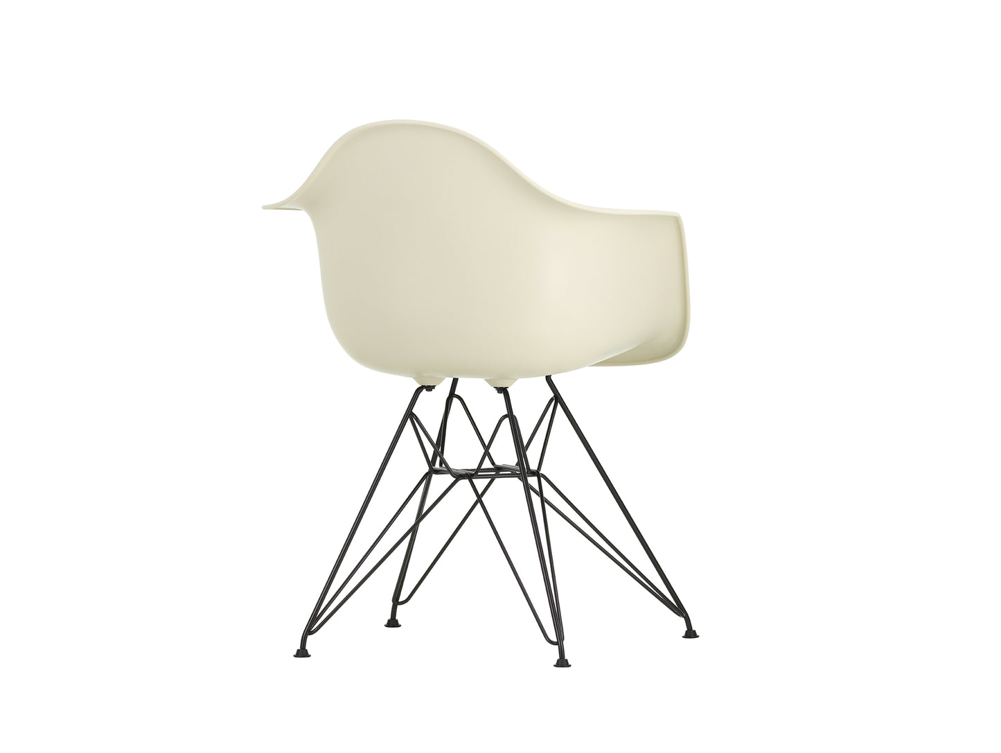 Eames DAR Plastic Armchair RE by Vitra - 11 Pebble Shell / Basic Dark Base