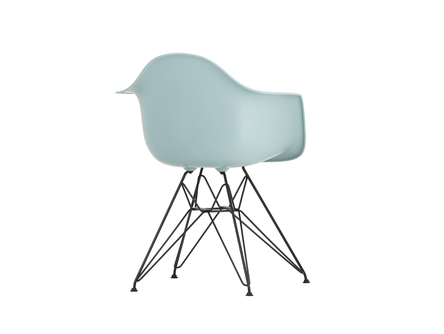 Eames DAR Plastic Armchair RE by Vitra - 23 Ice Grey Shell / Basic Dark Base