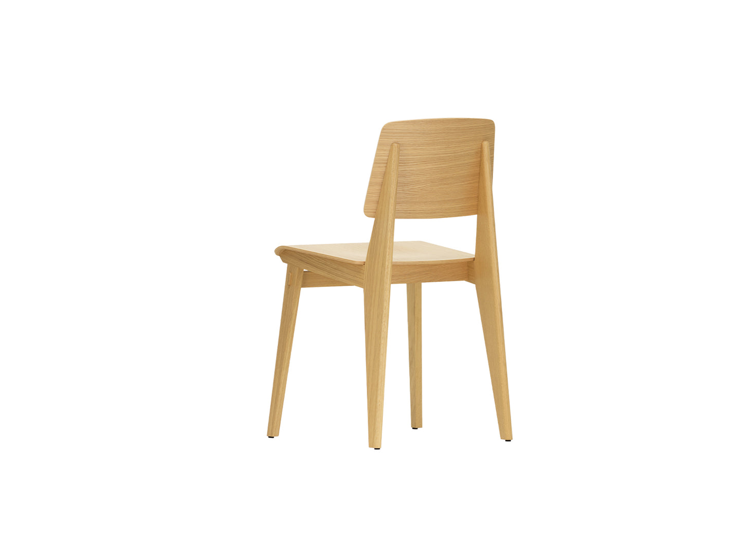 Jean Prouvé Chaise Tout Bois by Vitra - Clear Lacquered Natural Oak