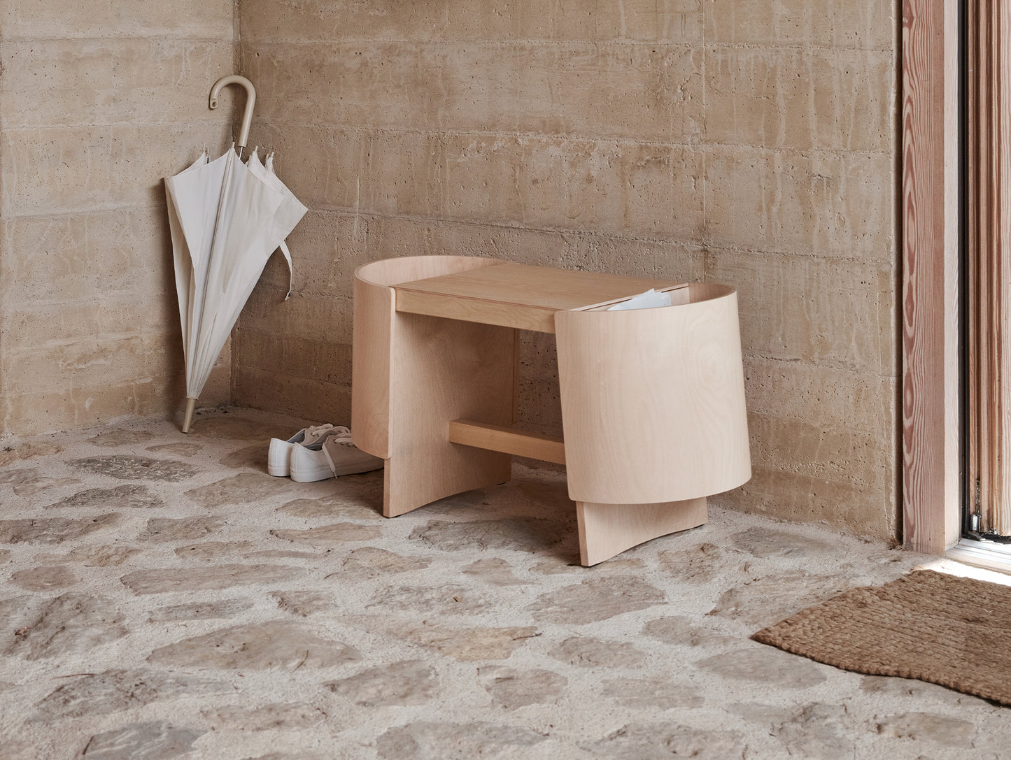 Kiulu Bench by Artek - A (L88 cm) / Lacquered Birch