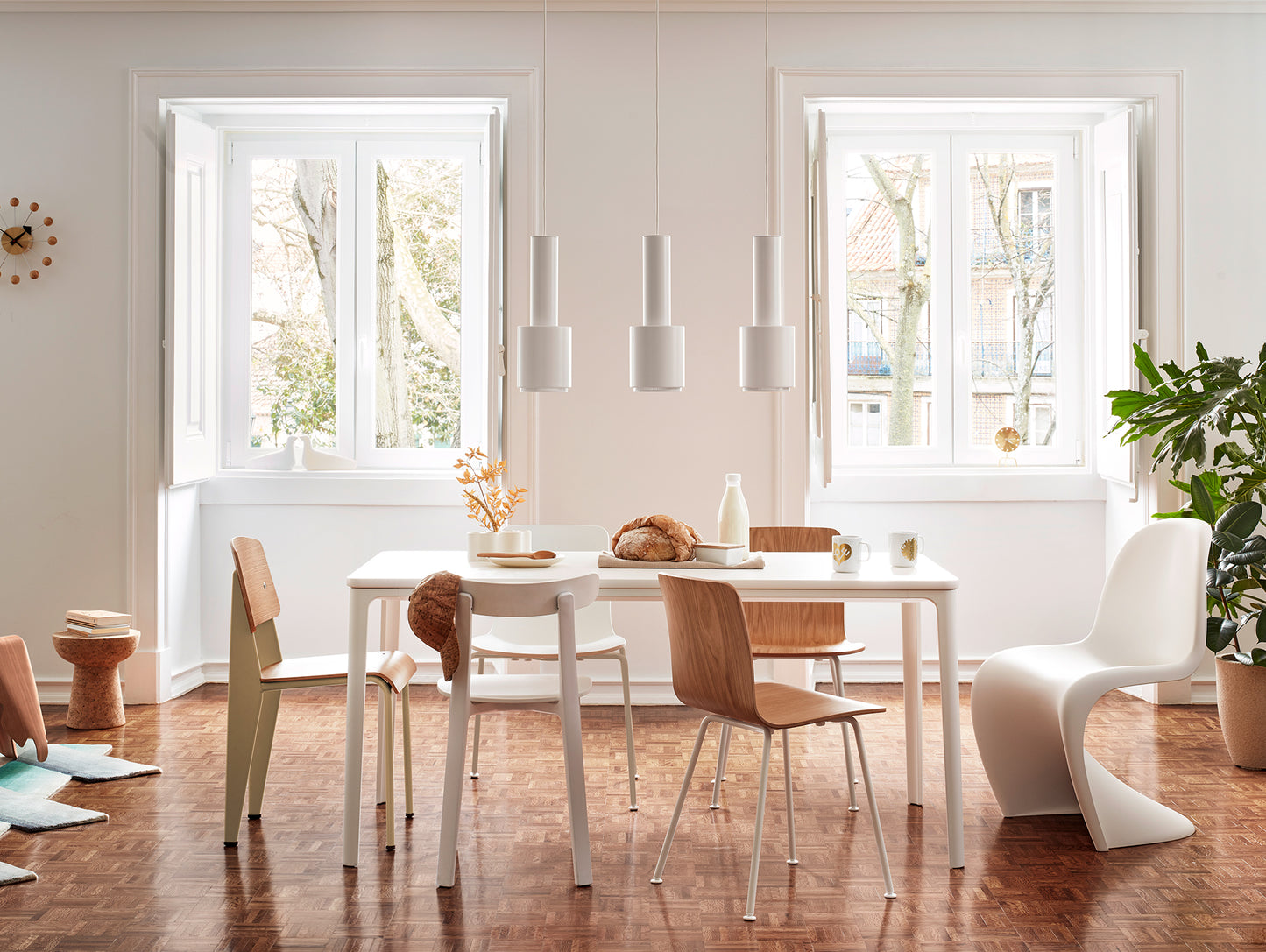 White Panton Chair by Vitra