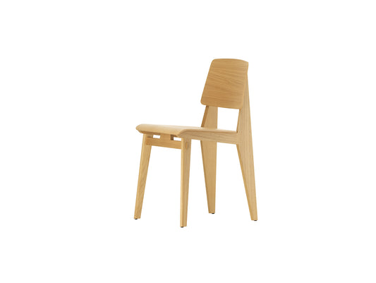 Jean Prouvé Chaise Tout Bois by Vitra - Clear Lacquered Natural Oak