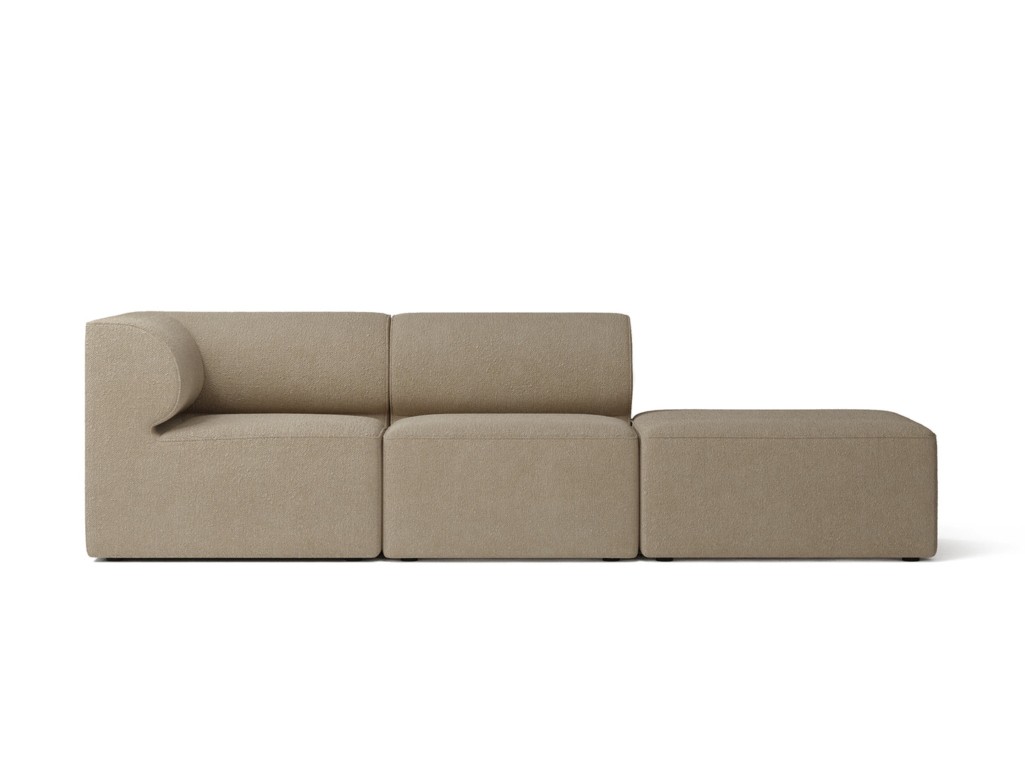 Eave 3-Seater Modular Sofa 86 with Pouf by Menu - boucle 04 beige
