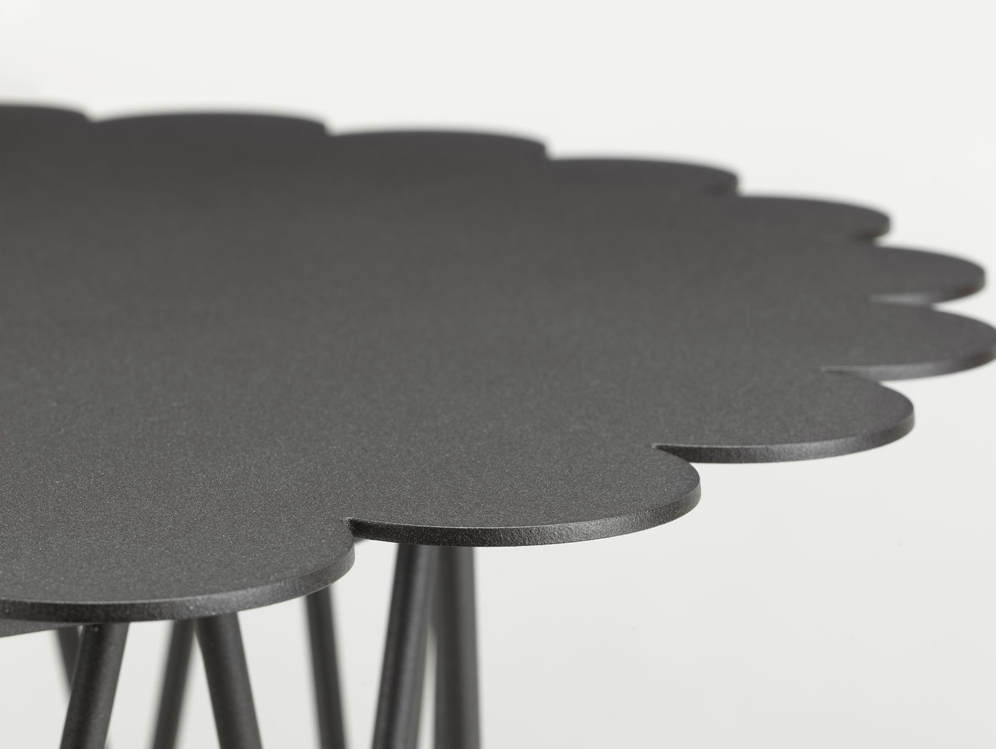 Flower Table by Vitra - Anthracite Powder-Coated Steel