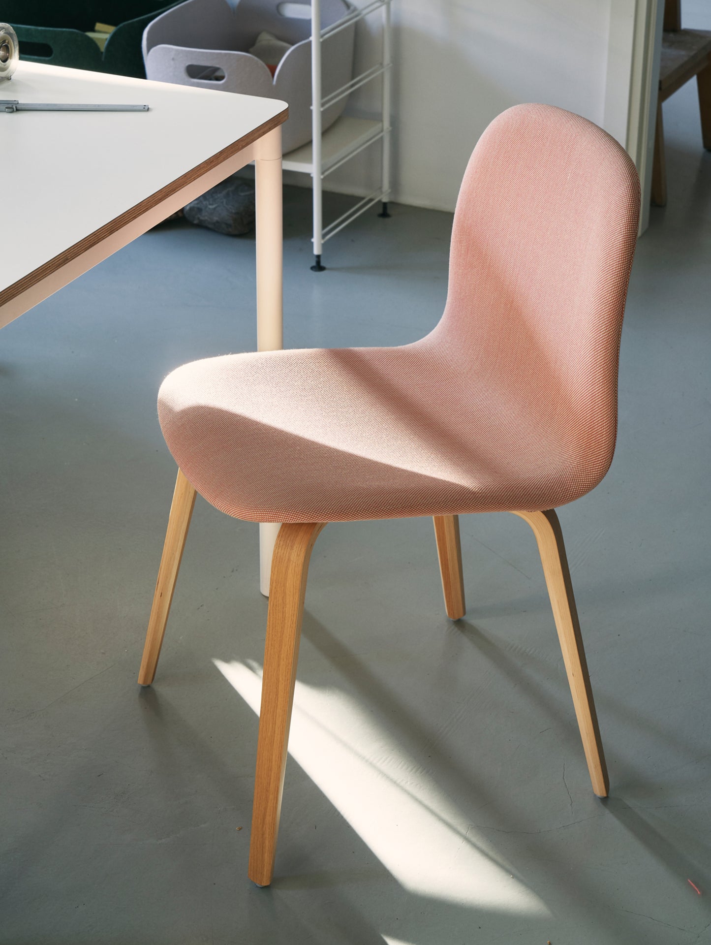 Oak Legs / Steelcut Trio 515?? Visu Chair Wood Base Upholstered - Set of 2 by Muuto