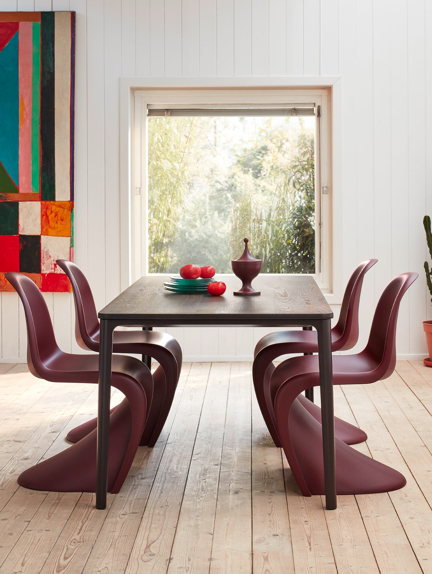 Plate Dining Table by Vitra - Dark Oak Tabletop