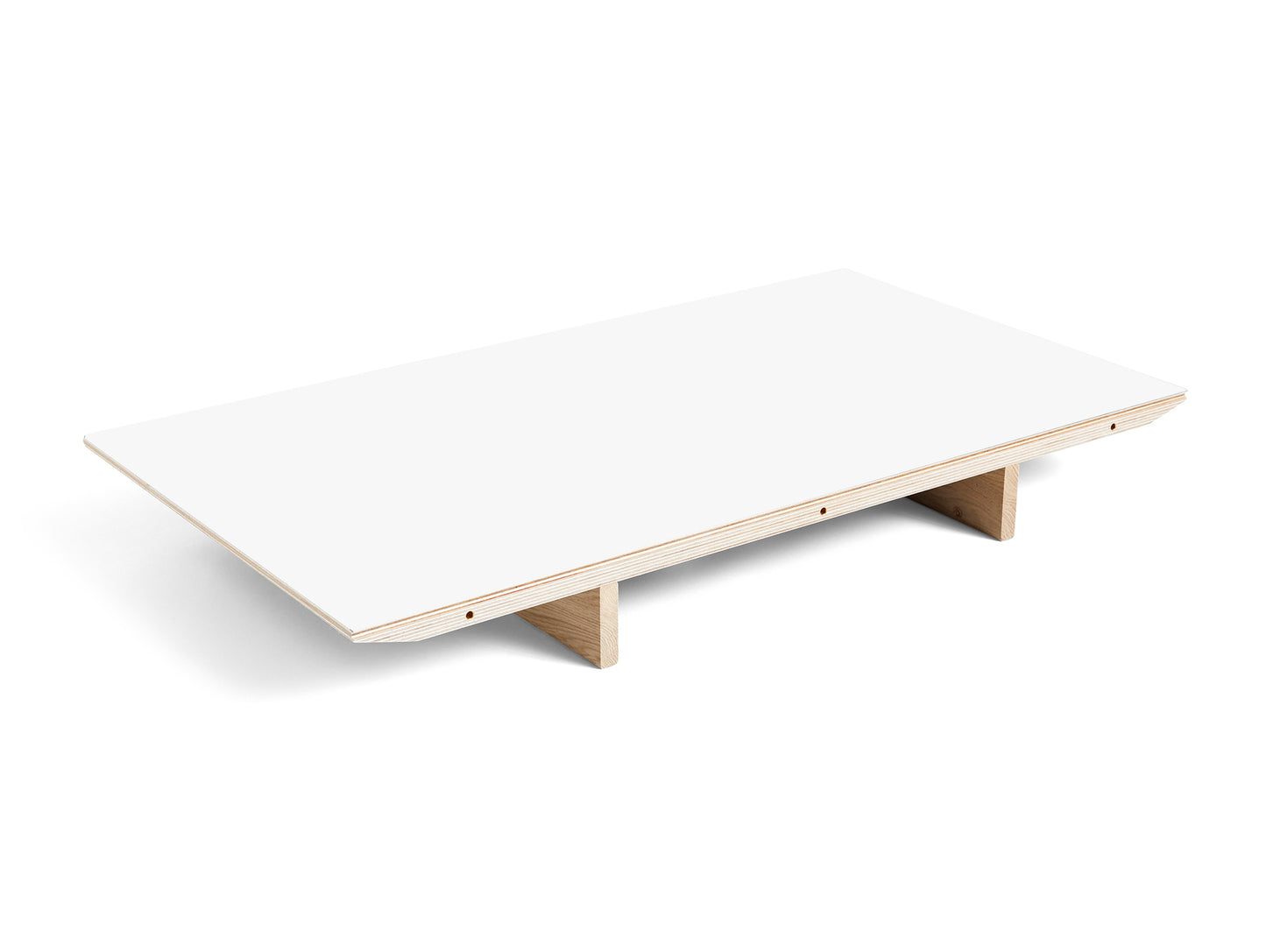 CPH30 Extendable Leaf and Leg by HAY - 50x90 / White Laminate / Lacquered Oak