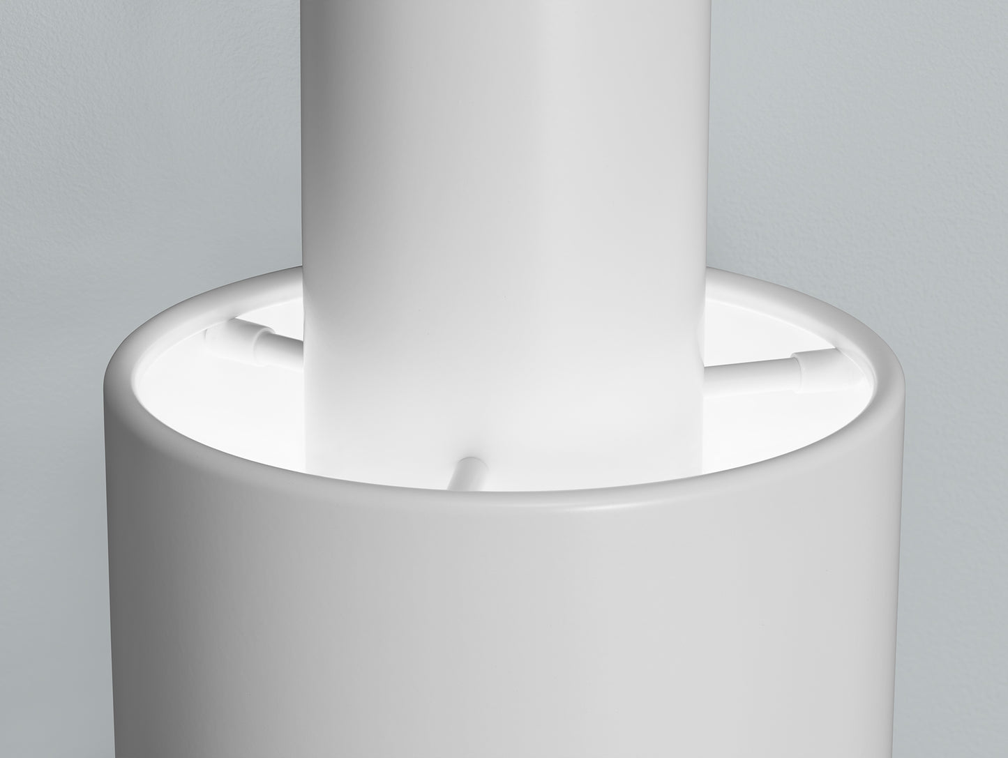 A110 Hand Grenade Pendant Light by Artek - White Powder Coated Steel Shade with White Lacquered Ring