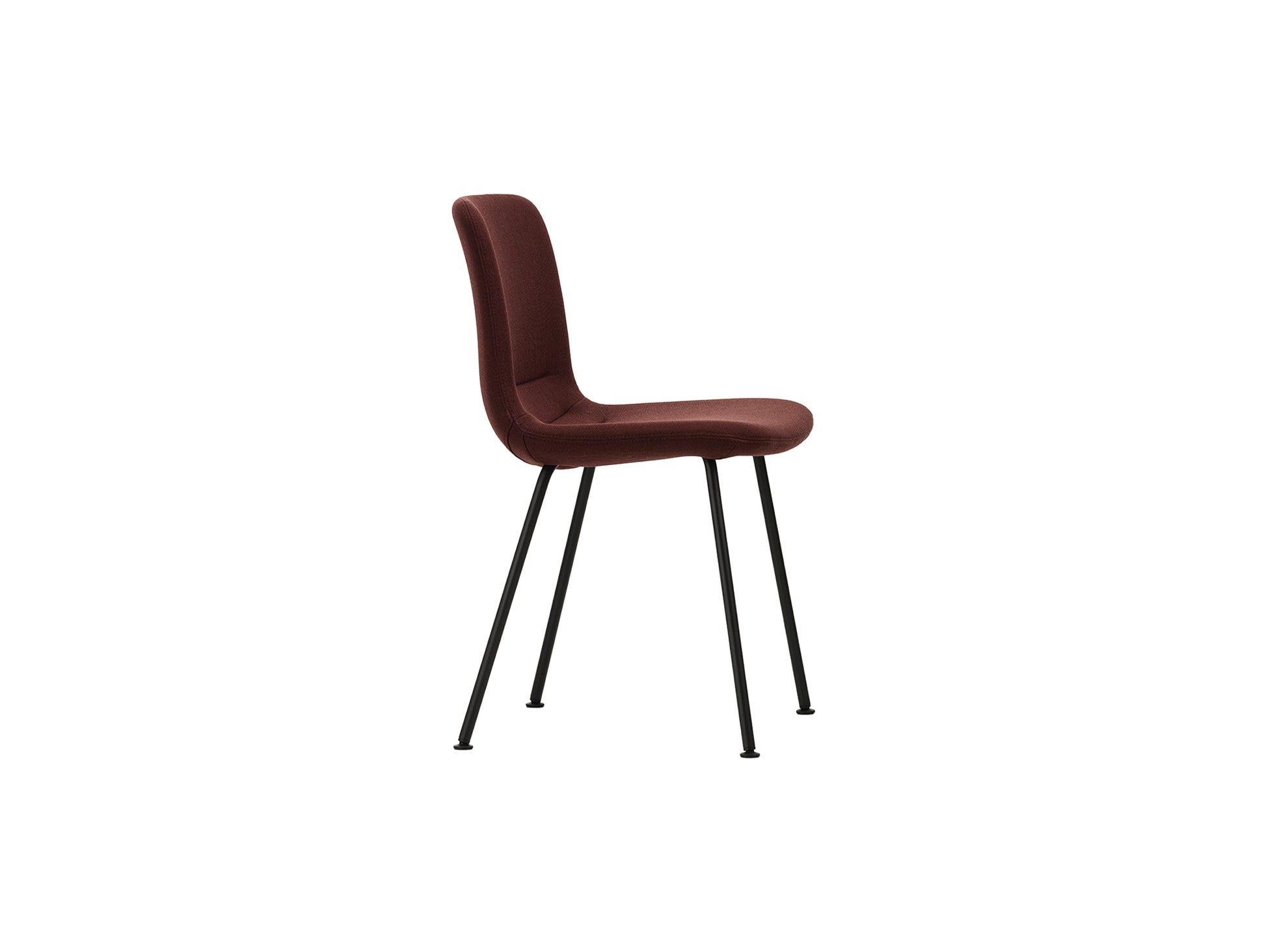 HAL Soft Tube Chair by Vitra - Basic Dark Powder Coated Steel / Plano 11 Marron / Cognac (F30)