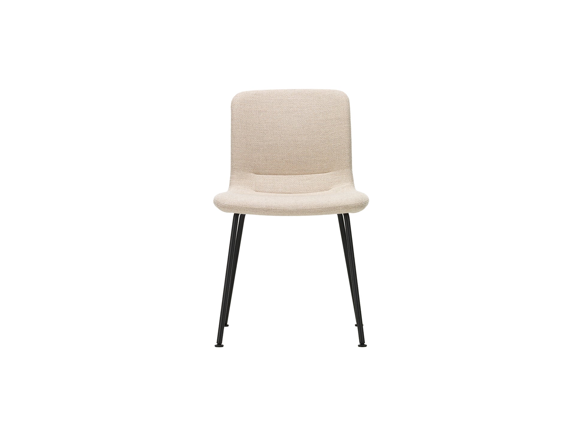 HAL Soft Tube Chair by Vitra - Basic Dark Powder Coated Steel / Plano 03 Parchment / Cream White (F30)