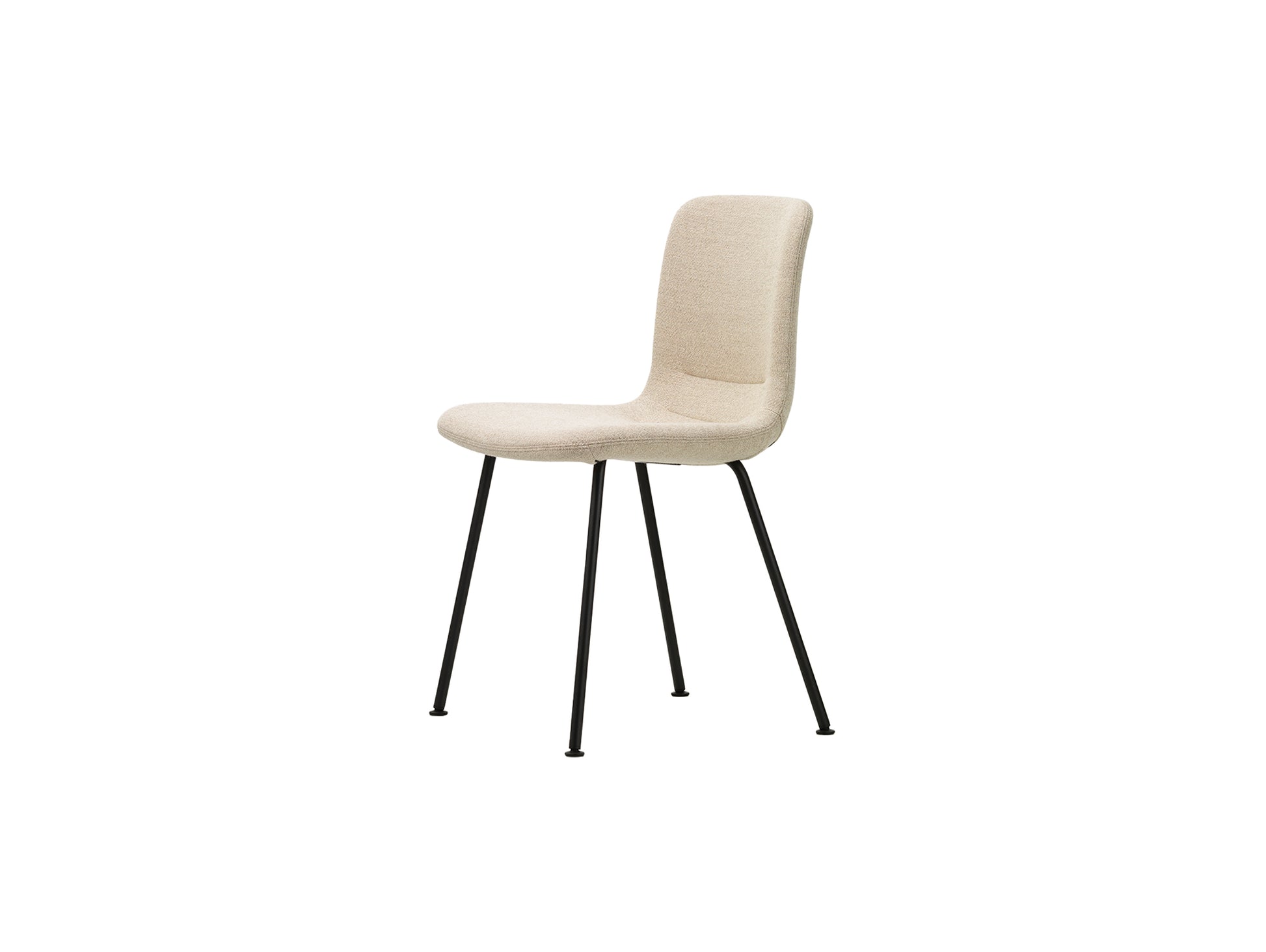 HAL Soft Tube Chair by Vitra - Basic Dark Powder Coated Steel / Plano 03 Parchment / Cream White (F30)