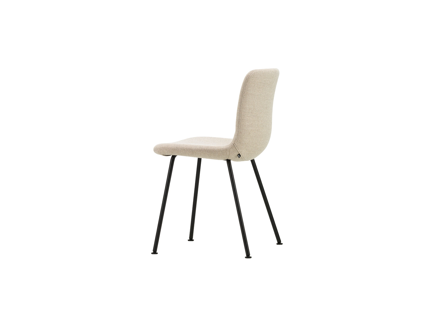 HAL Soft Tube Chair by Vitra - Basic Dark Powder Coated Steel / Plano 03 Parchment / Cream White (F30)