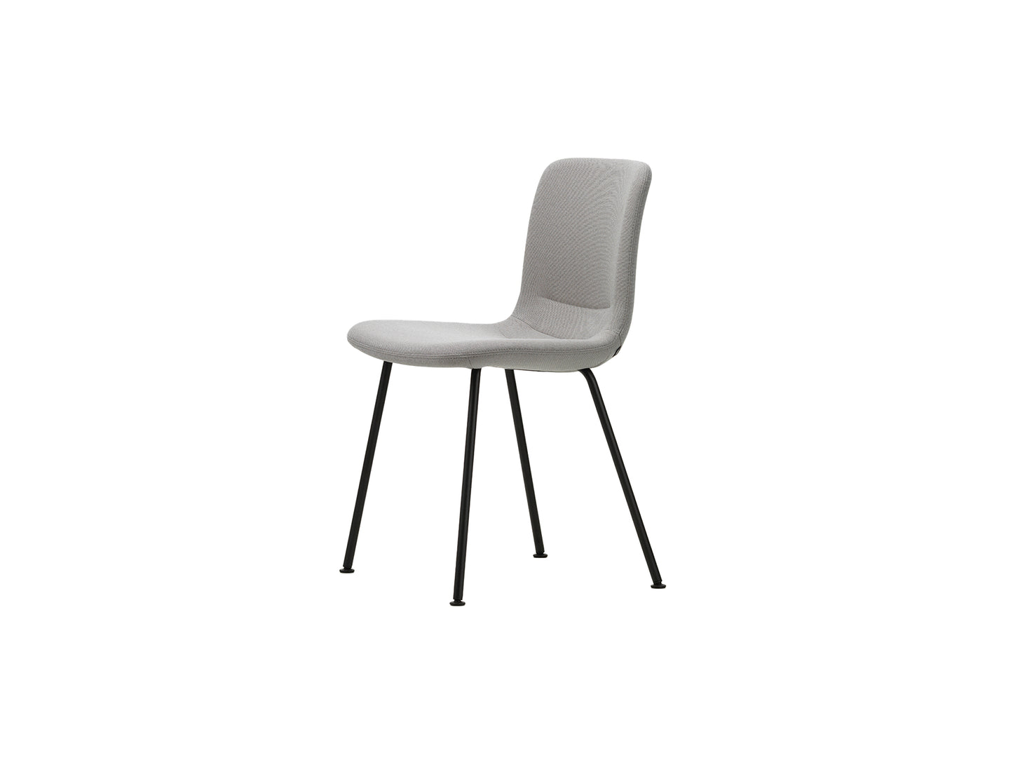 HAL Soft Tube Chair by Vitra - Basic Dark Powder Coated Steel / Plano 18 Light Grey / Sierra Grey (F30)