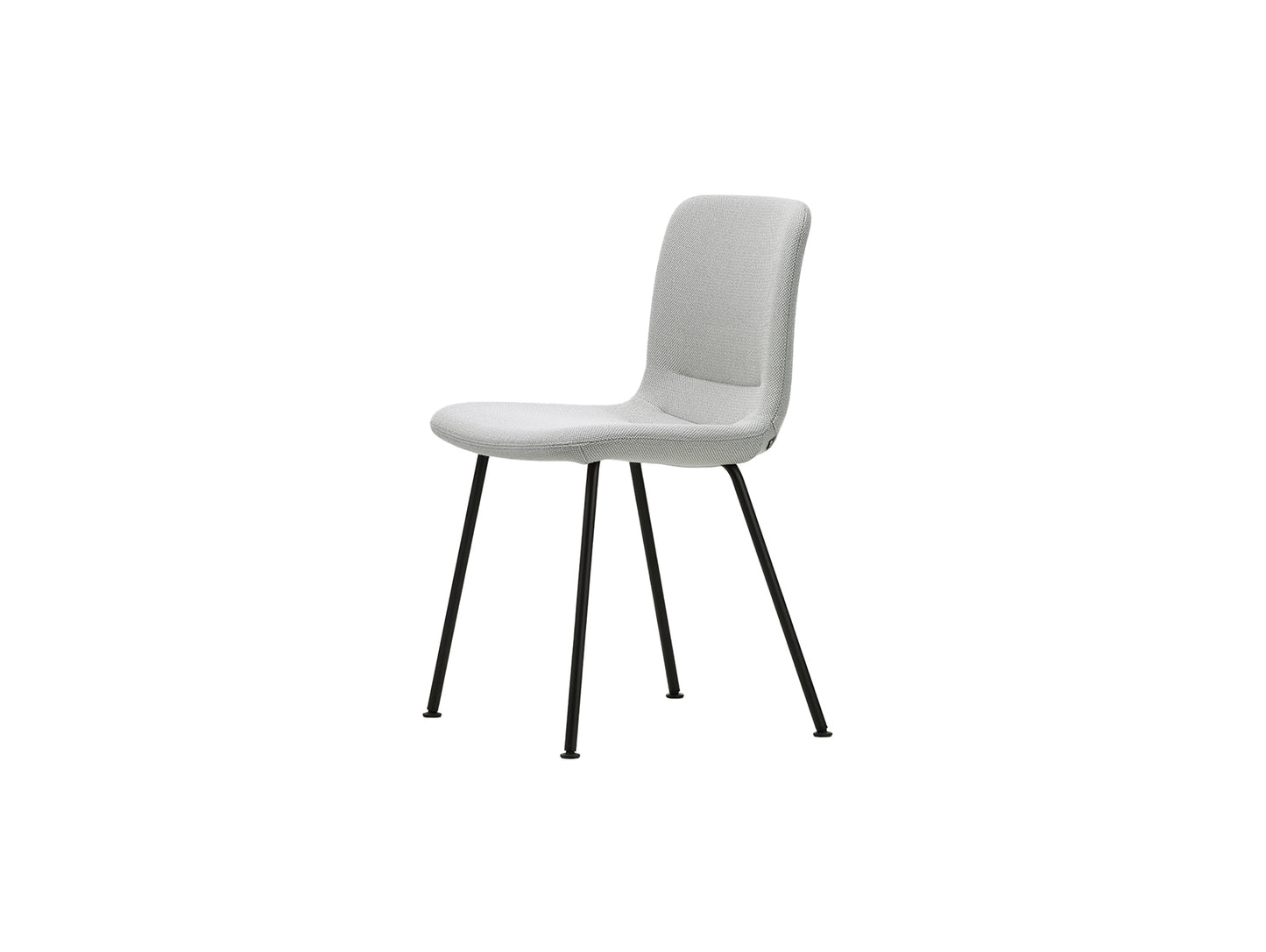 HAL Soft Tube Chair by Vitra - Basic Dark Powder-Coated Steel / Plano 05 Cream White / Sierra Grey (F30)