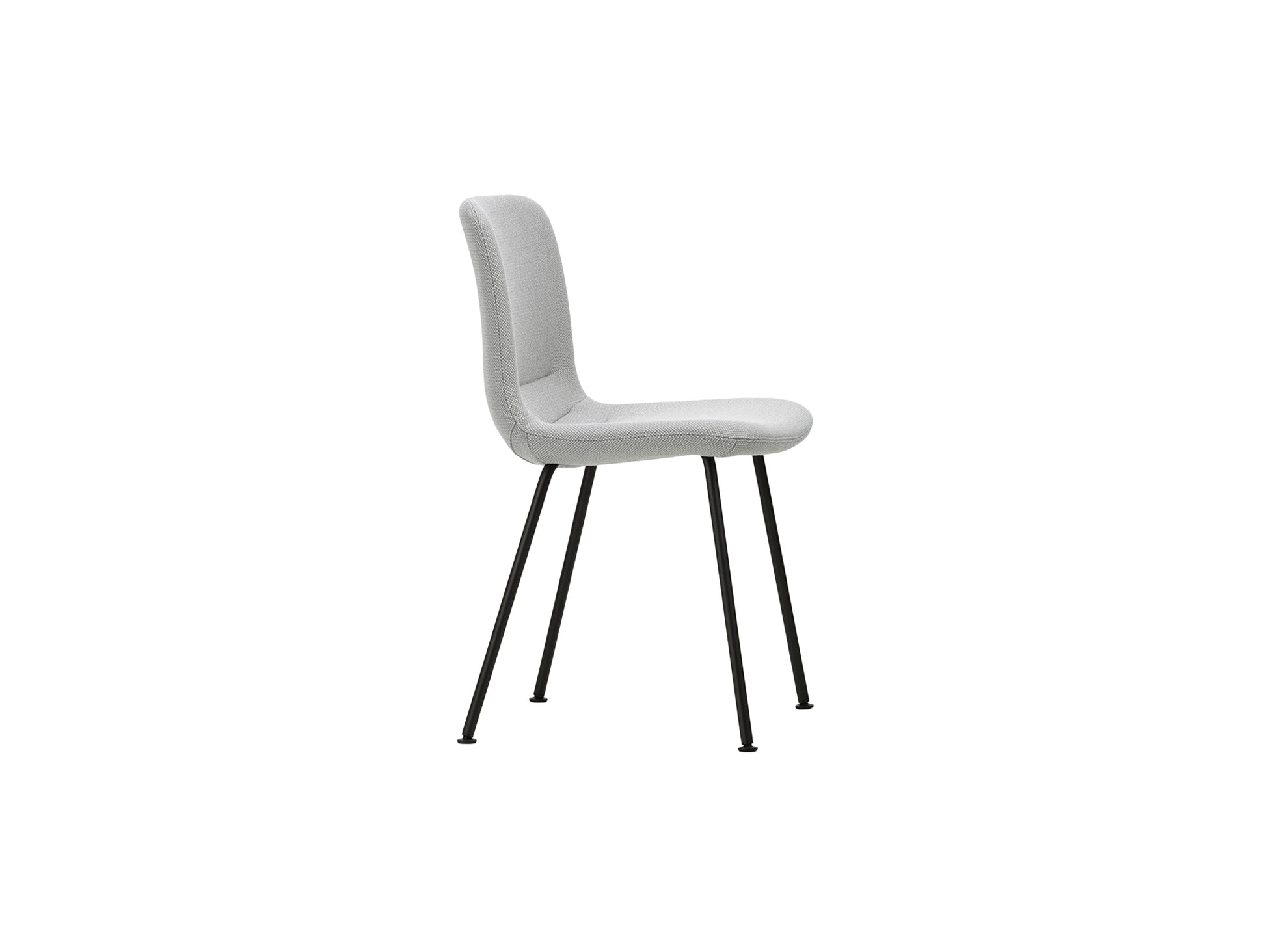 HAL Soft Tube Chair by Vitra - Basic Dark Powder-Coated Steel / Plano 05 Cream White / Sierra Grey (F30)