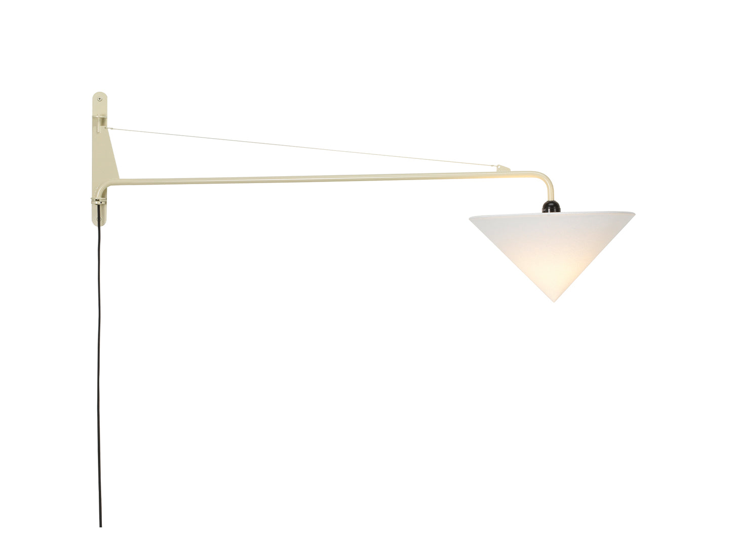 Jean Prouvé Petite Potence Lamp by Vitra - Ecru with Abat-Jour Conique shade