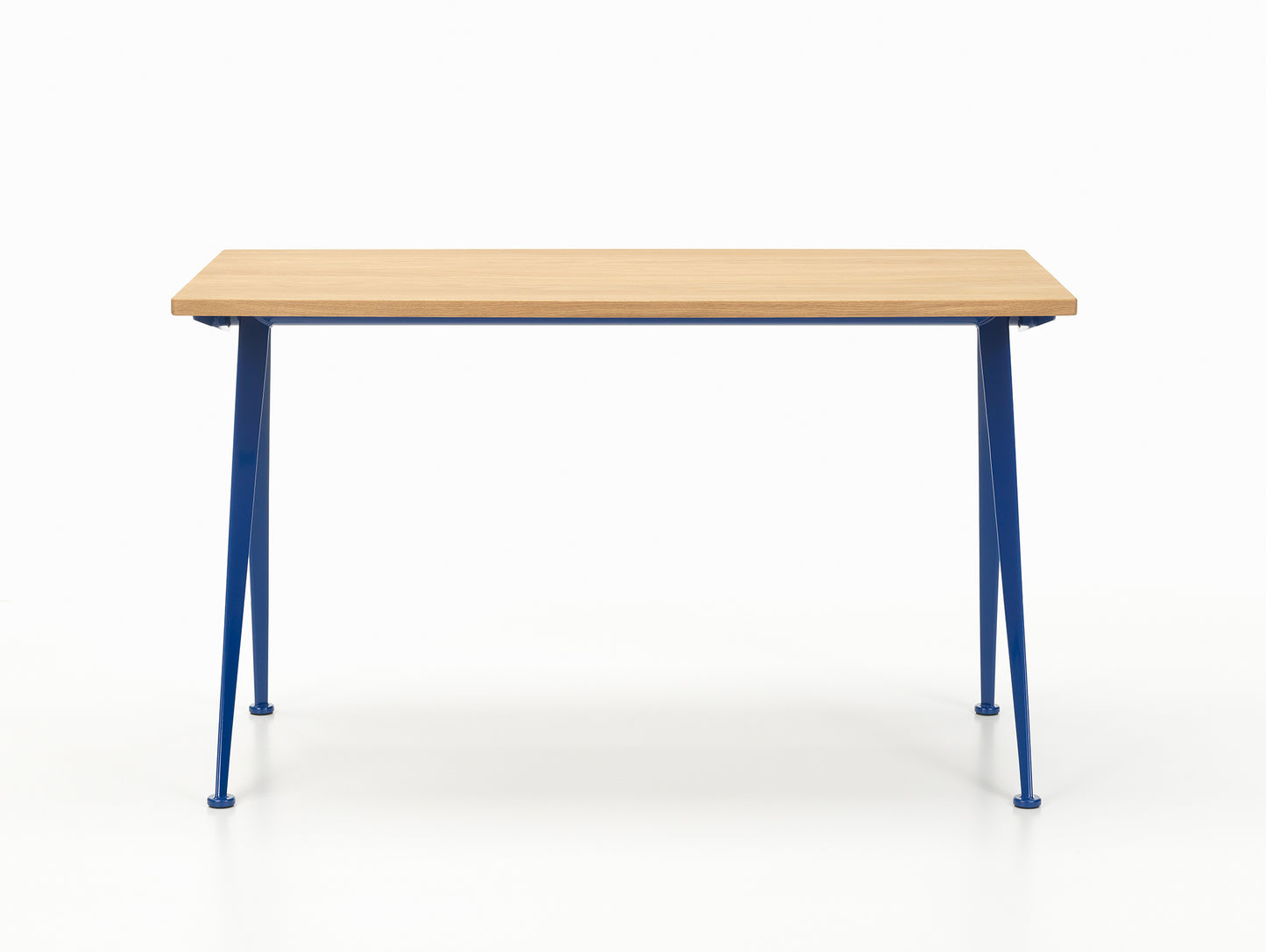 Compas Direction by Vitra - 125 x 70 cm / Oiled Oak Tabletop / Bleu Marcoule