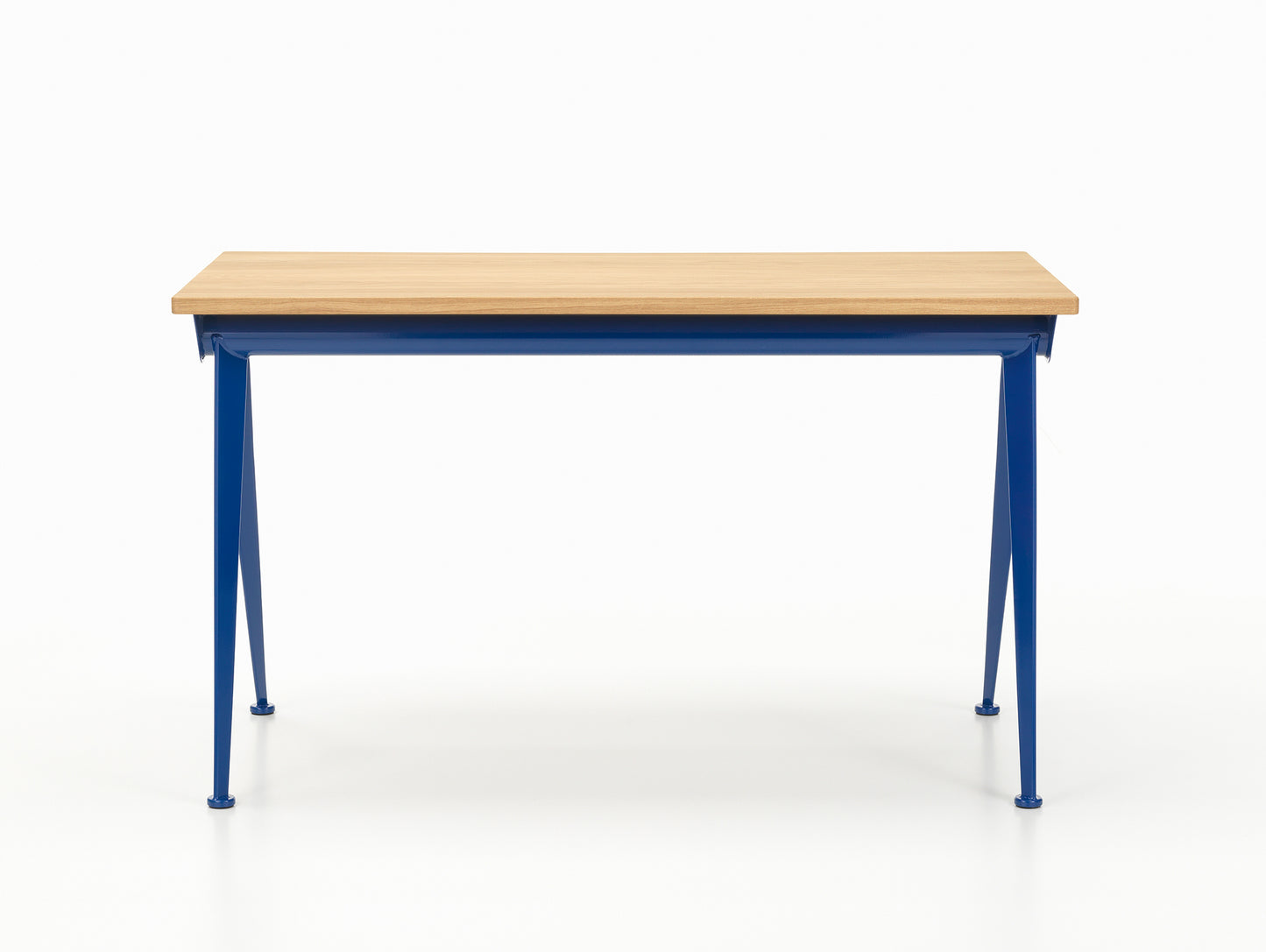 Compas Direction by Vitra - 125 x 70 cm / Oiled Oak Tabletop / Bleu Marcoule