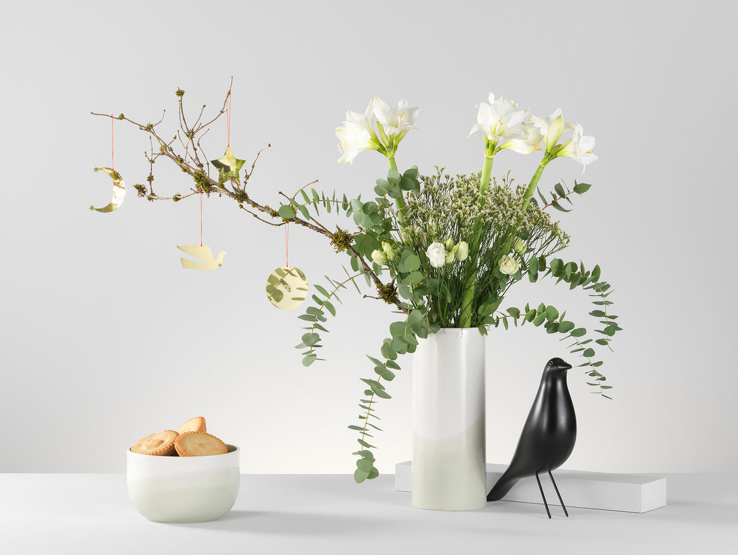 Herringbone Vessels by Vitra - Sand Plain Vase and Bowl