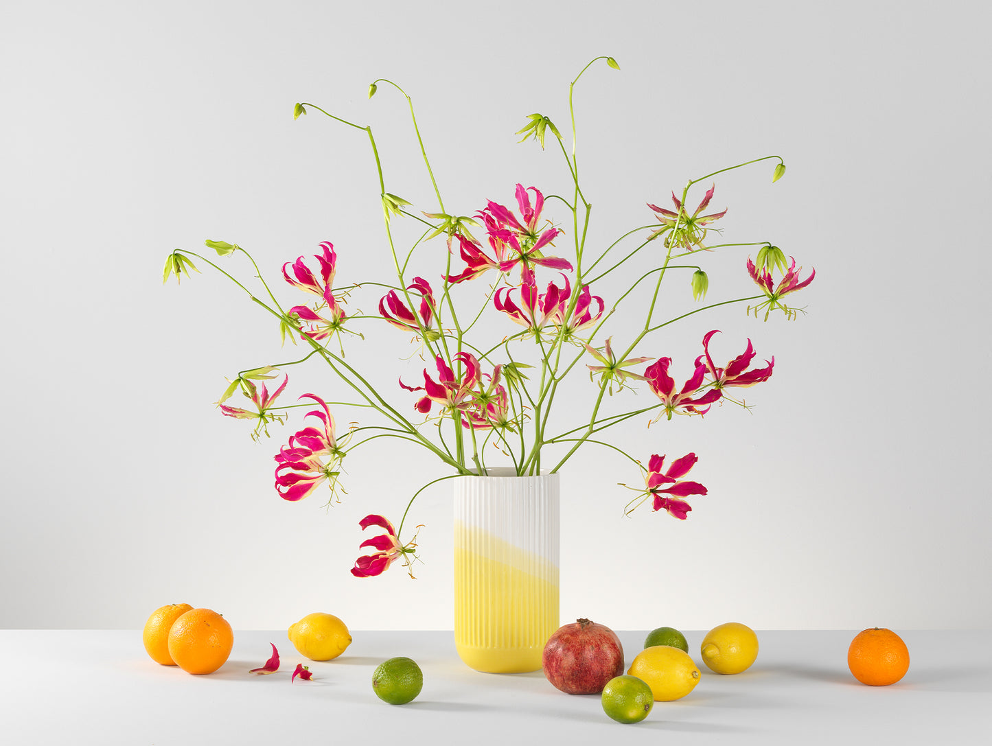 Herringbone Vessels by Vitra - Ribbed Vase / Yellow