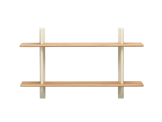 Rayonnage Mural by Vitra - Oiled Solid Oak Shelves / Ecru Wall Brackets