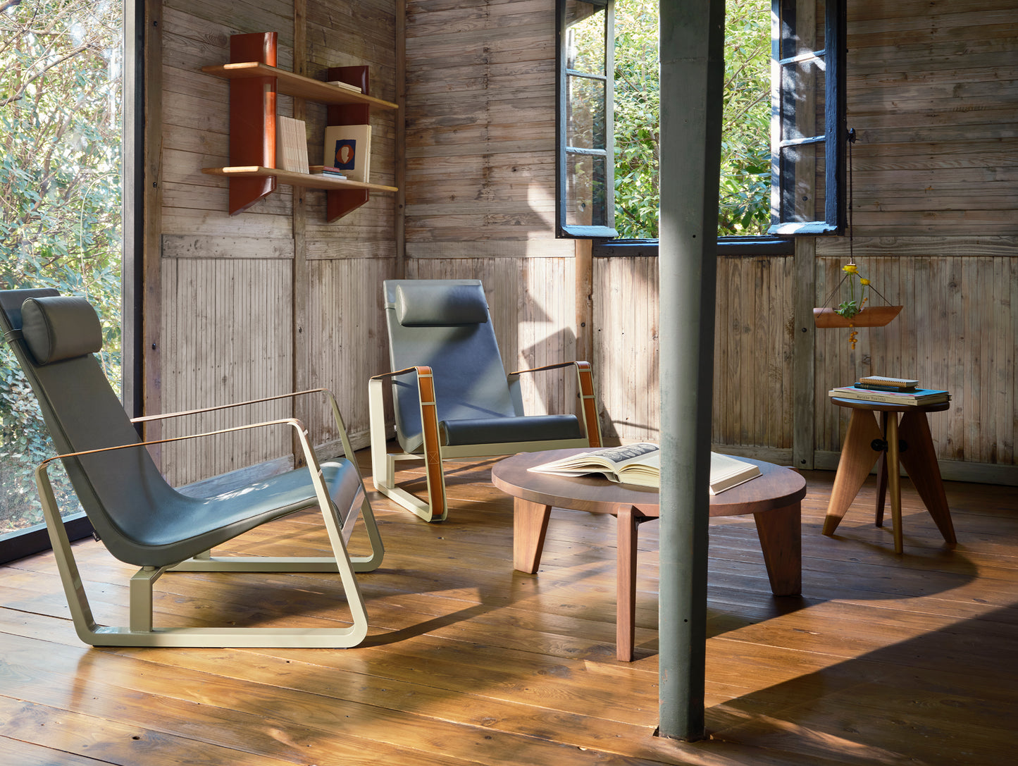 Tabouret Solvay by Vitra - Natural Solid Oak