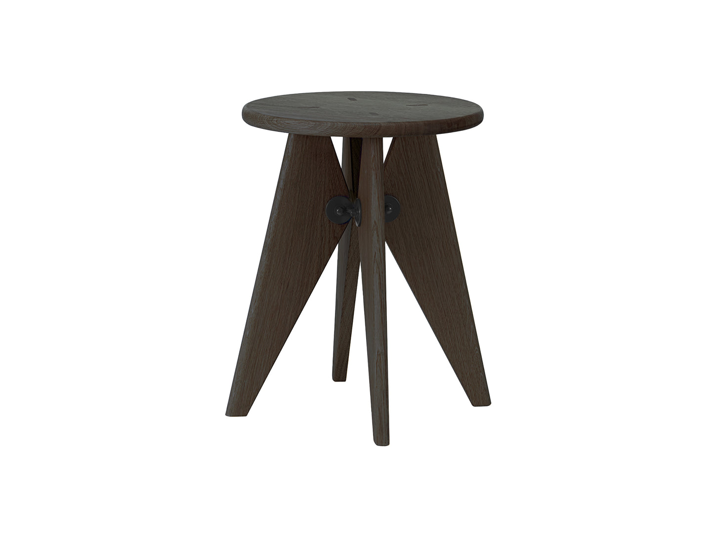 Tabouret Solvay by Vitra - Dark Solid Oak