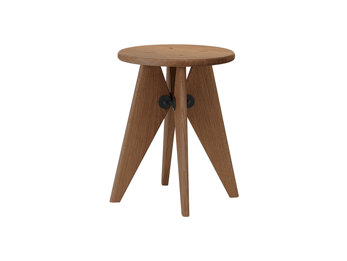 Tabouret Solvay by Vitra - Solid American Walnut