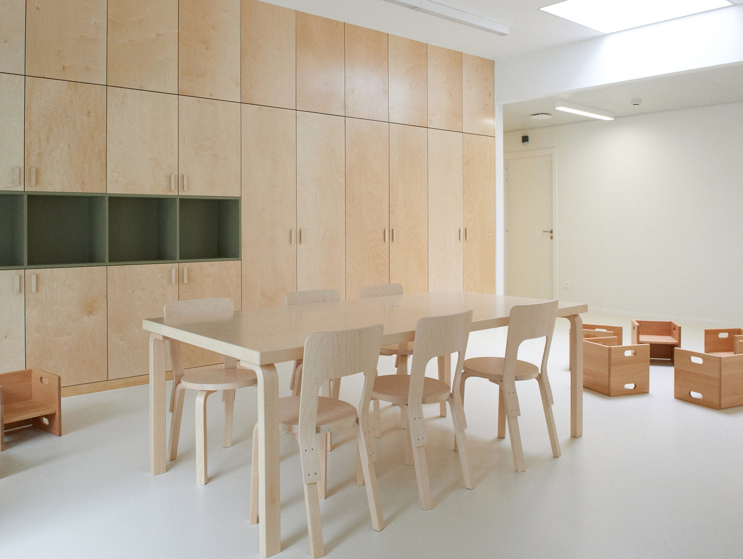 Aalto Table Rectangular by Artek - Birch Veneer Top / Natural Lacquered Birch Legs
