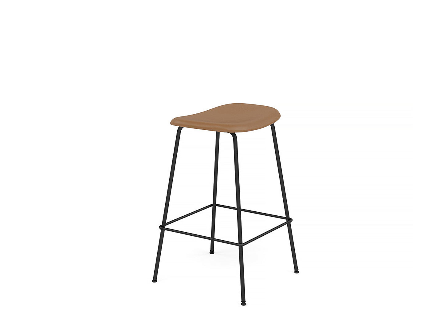 Fiber Barstool with Metal Base