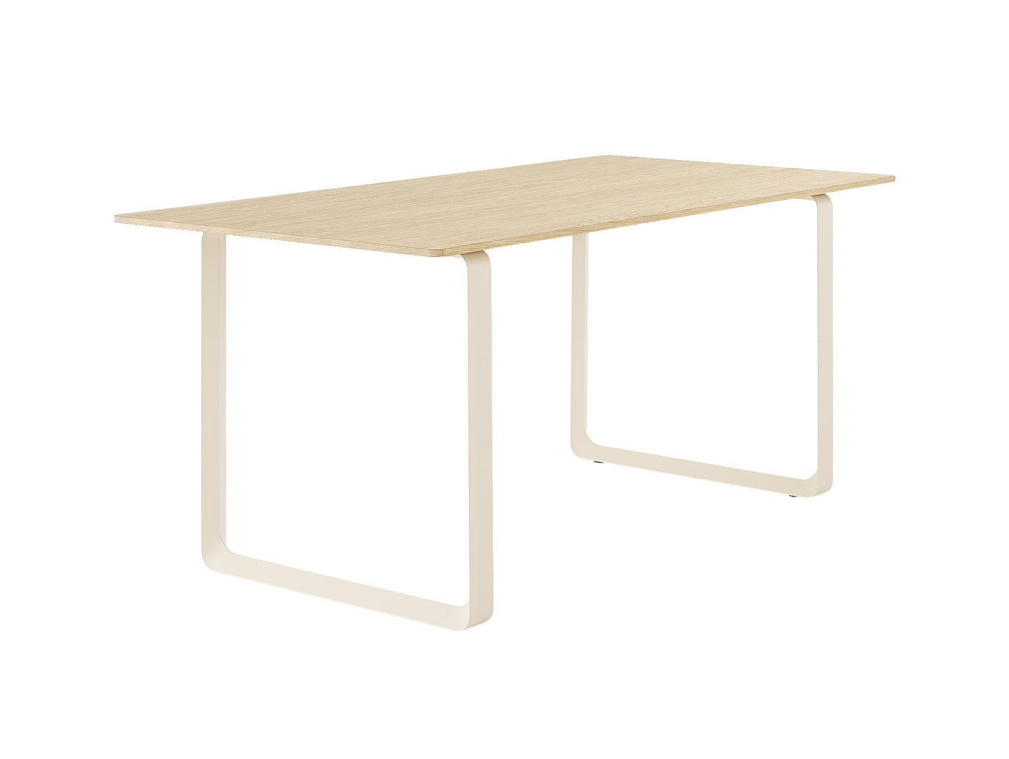 70/70 Table - Solid Oak Table Top with Sand Base / 170 x 85cm
