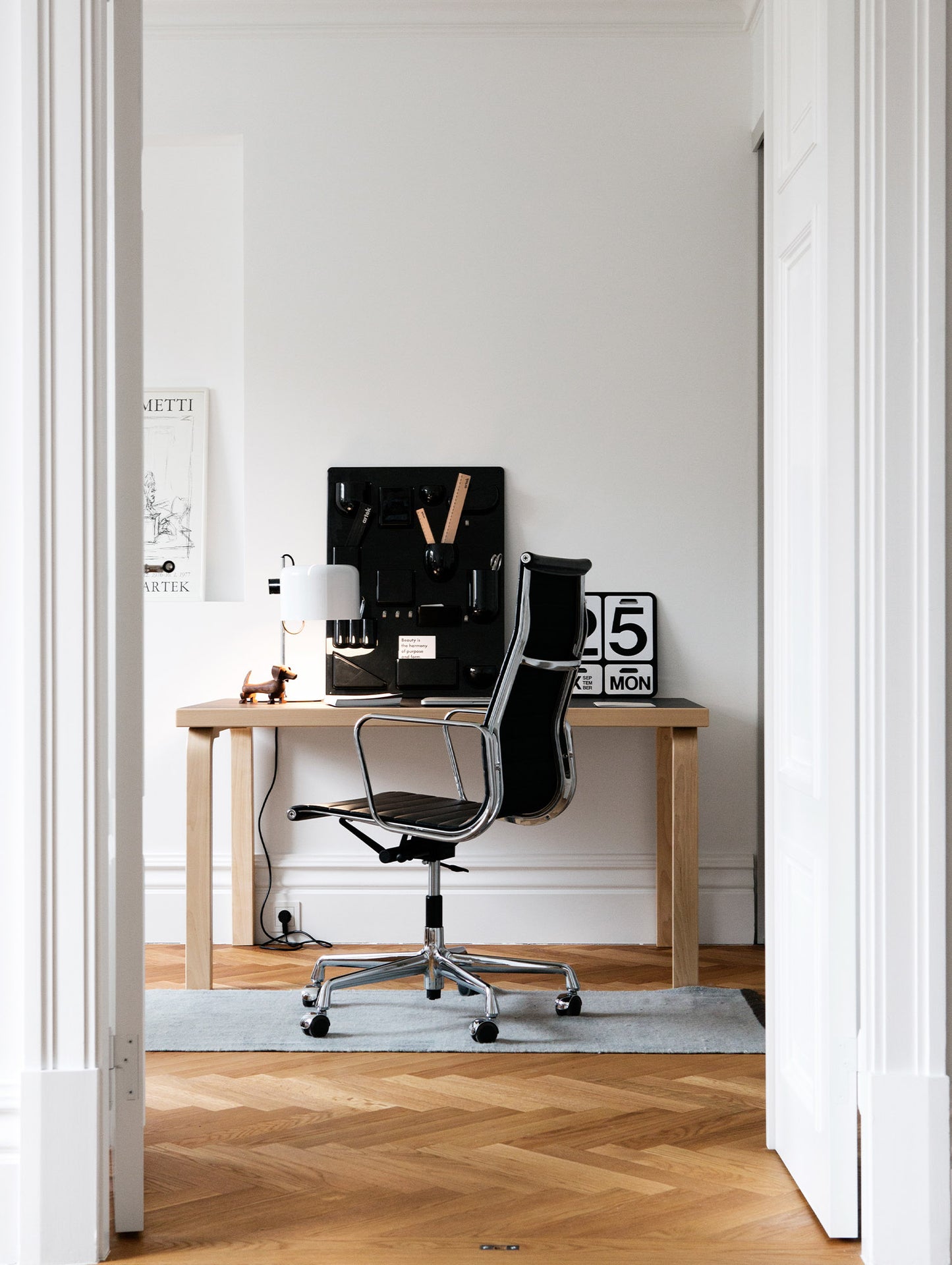 Aalto Table Rectangular 80A by Artek - Birch Veneer Top / Natural Lacquered Birch Legs