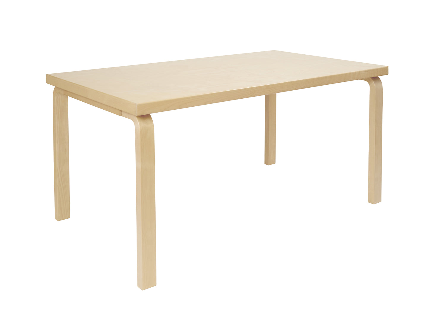 Aalto Table Rectangular 82A by Artek - Birch Veneer Top / Natural Lacquered Birch Legs