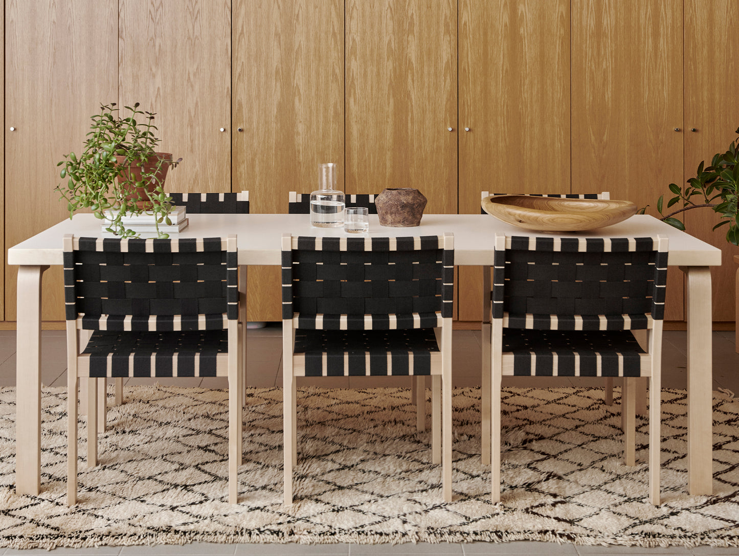 Aalto Table Rectangular 86 by Artek - Birch Veneer Top / Natural Lacquered Birch Legs