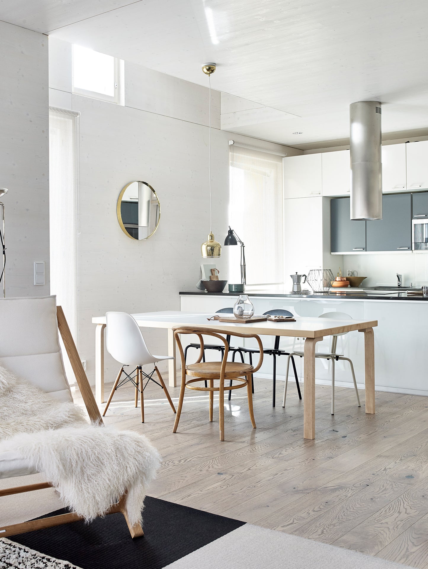 Aalto Table Rectangular 86 by Artek - White HPL Top / Natural Lacquered Birch Legs