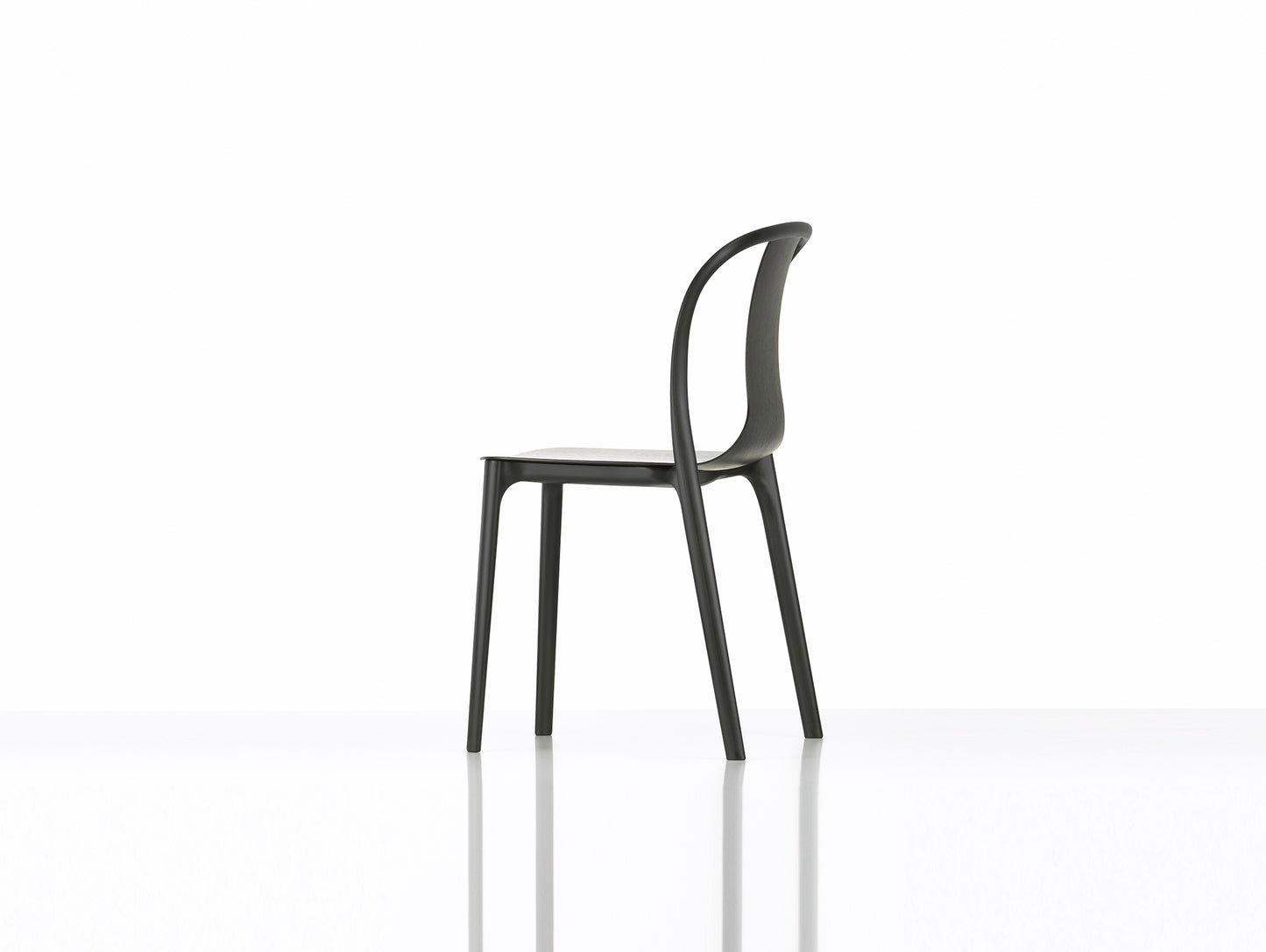 Belleville Chair Wood by Vitra - Black Ash