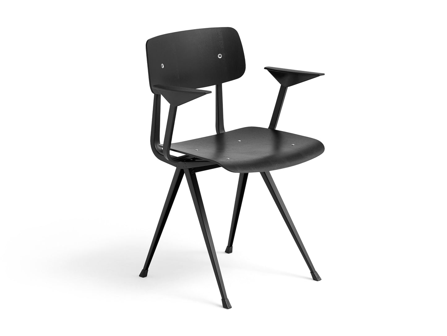 Result Armchair by HAY - Black Base / Black Lacquered Oak
