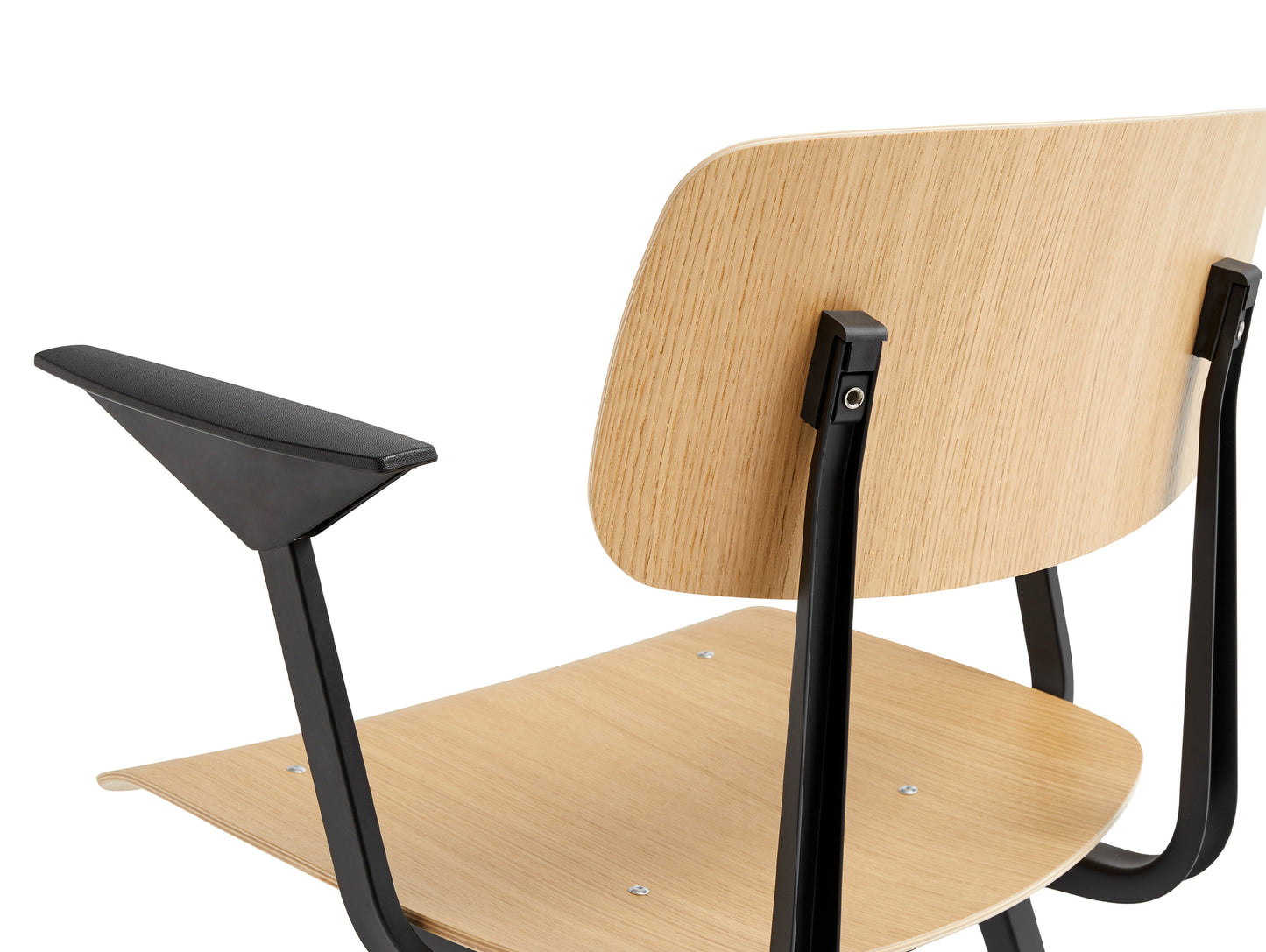 Result Armchair by HAY - Black Base / Lacquered Oak