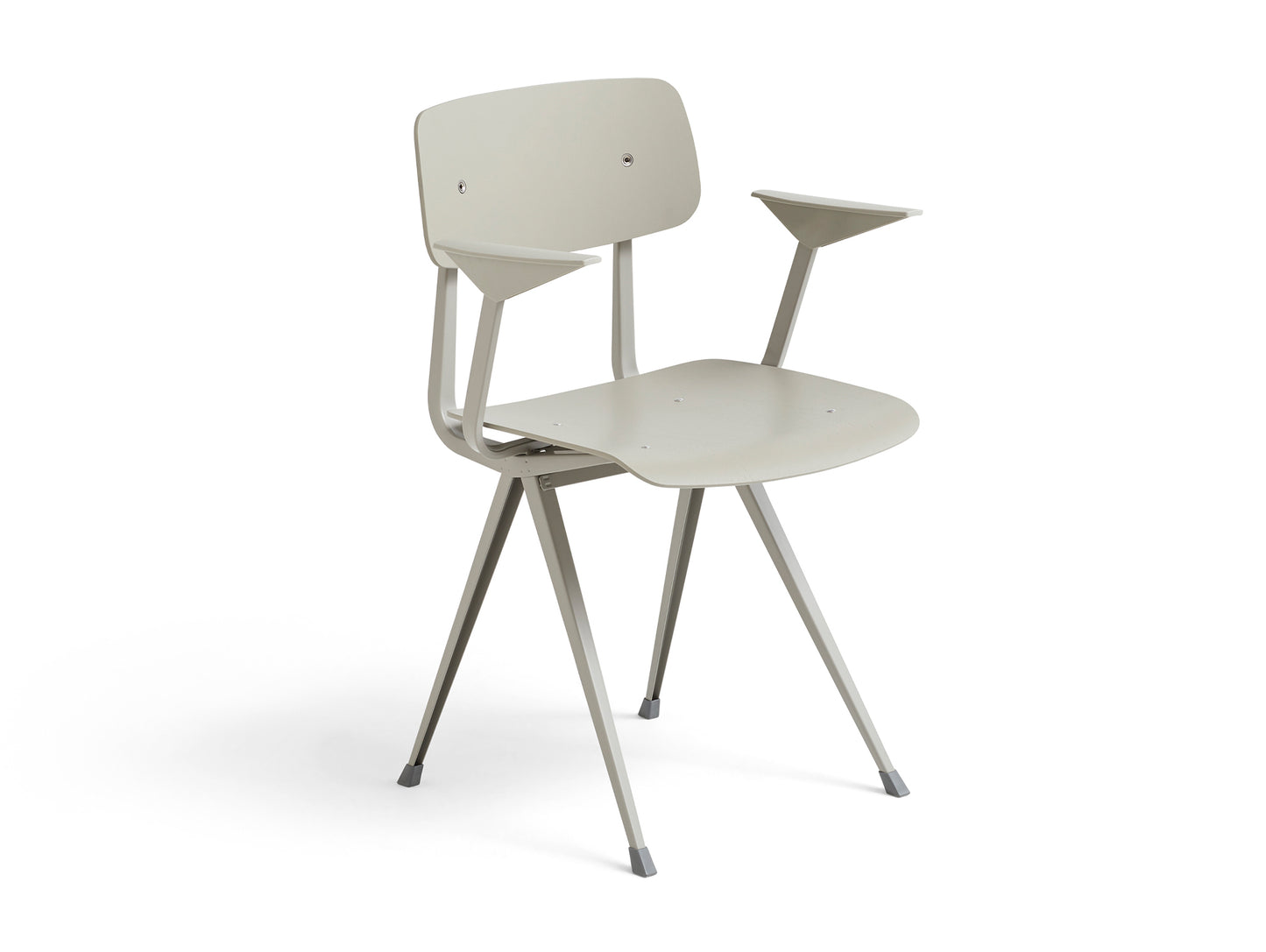 Result Armchair by HAY - Beige Base / Beige Lacquered Oak
