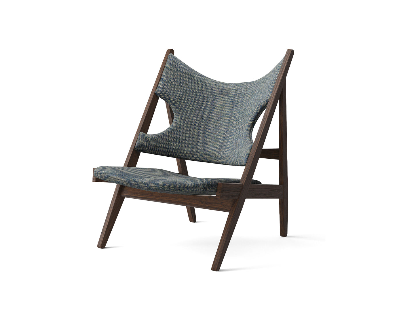 Knitting Chair - Upholstered by Menu - Dark Stained Oak Base / Safire 012