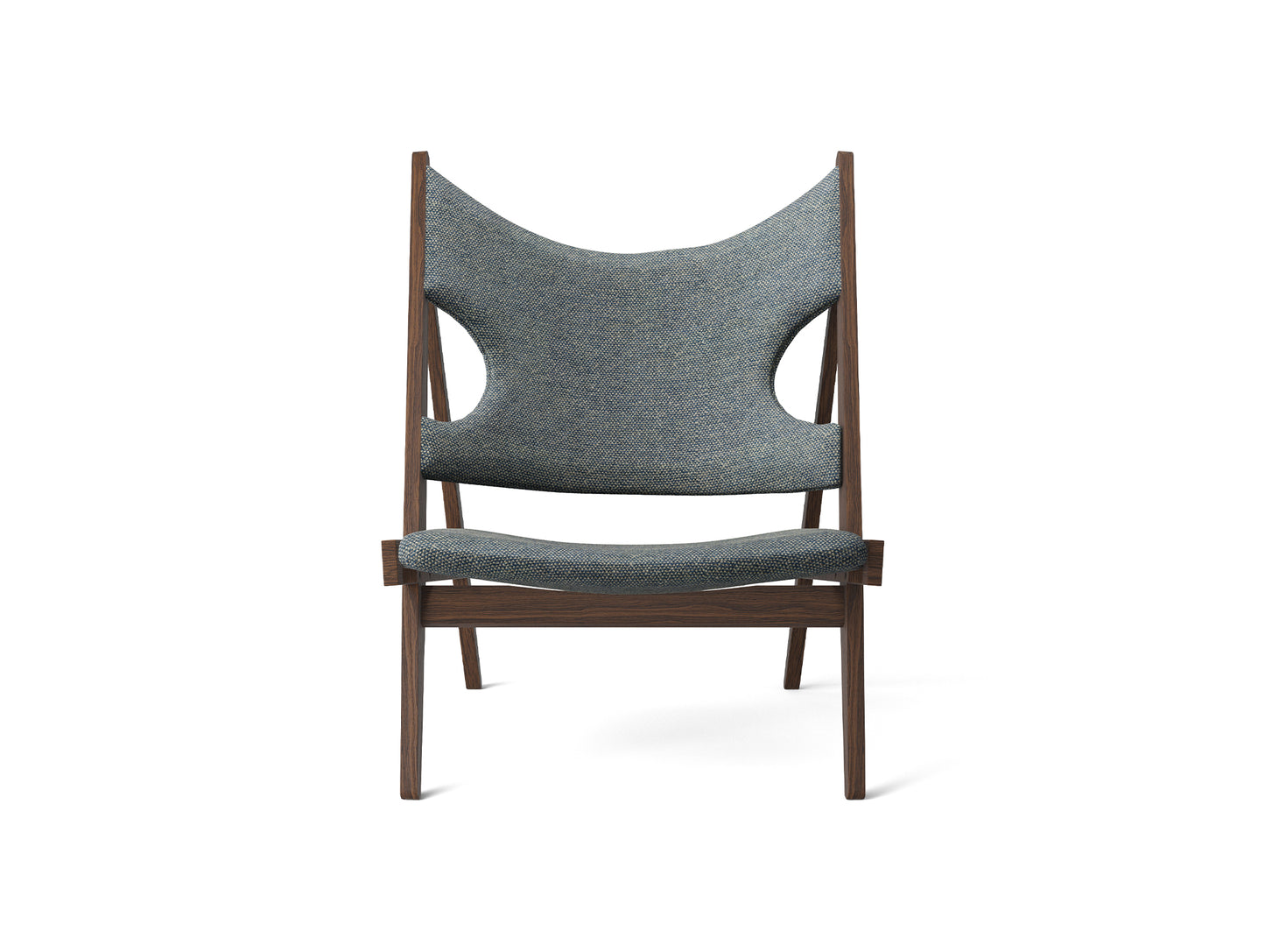 Knitting Chair - Upholstered by Menu - Dark Stained Oak Base / Safire 012