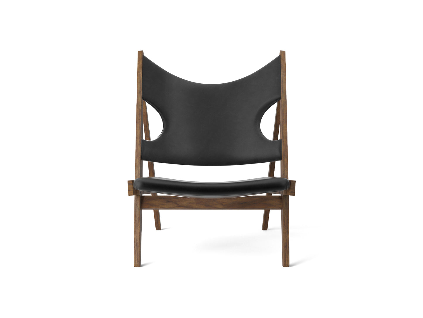 Knitting Chair - Upholstered by Menu - Walnut Base / Dakar Leather 0842