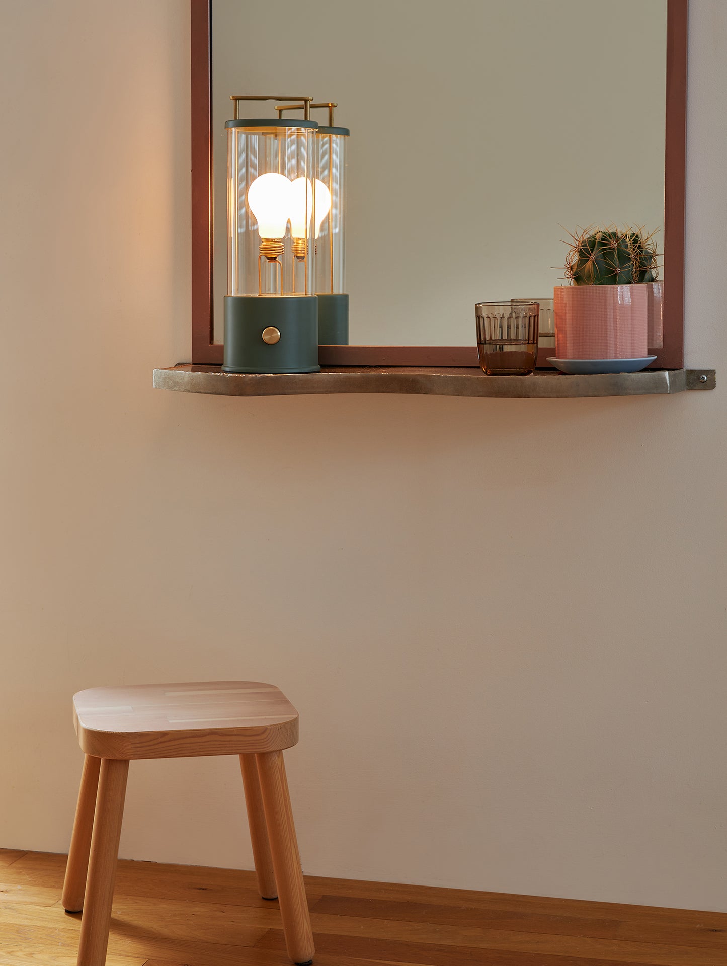 The Muse Portable Lamp in Pleasure Garden Green by Tala