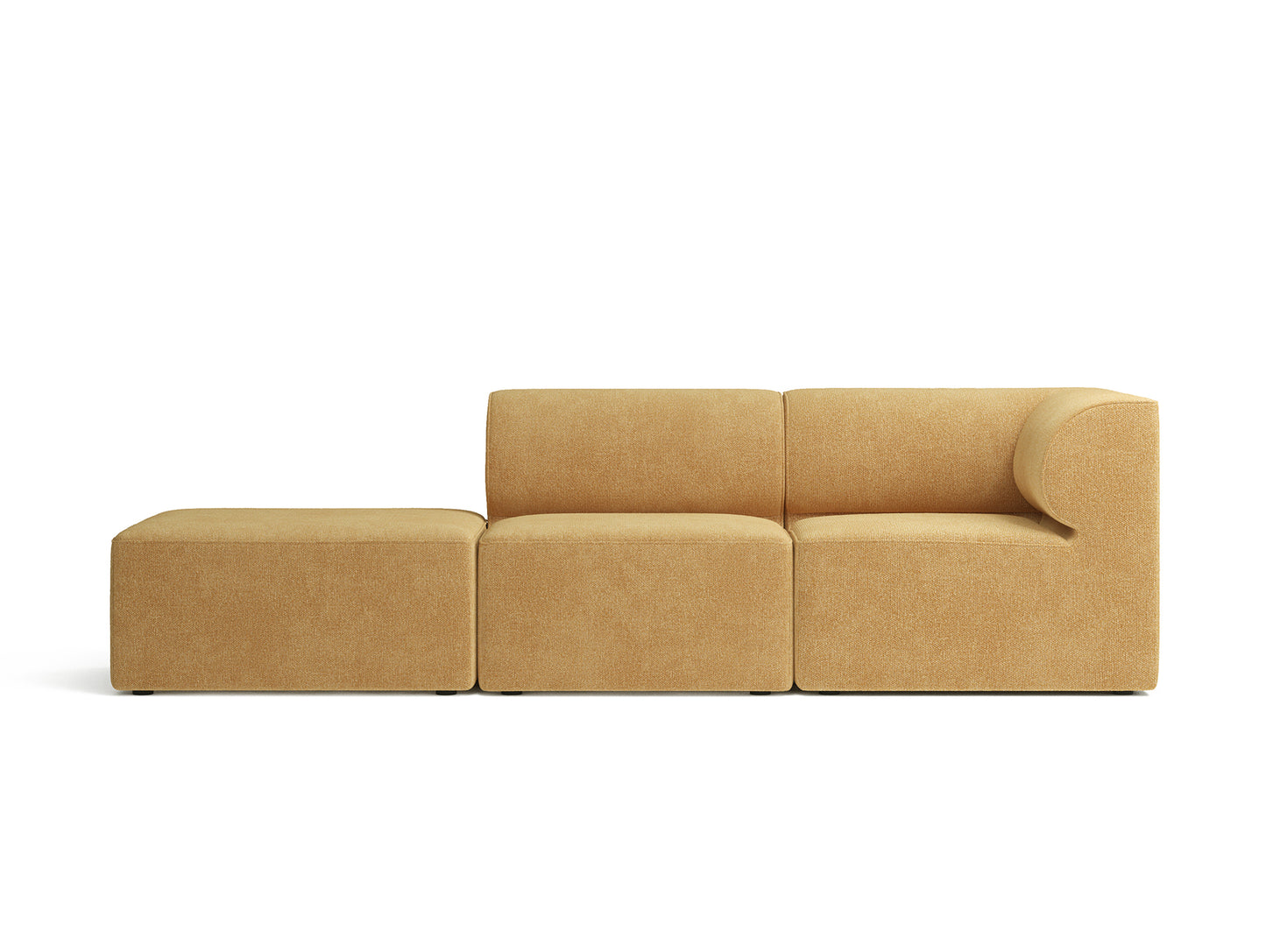 Eave 3-Seater Modular Sofa 86 with Pouf by Menu - Right Armrest (Sitting Left) / Moss 022