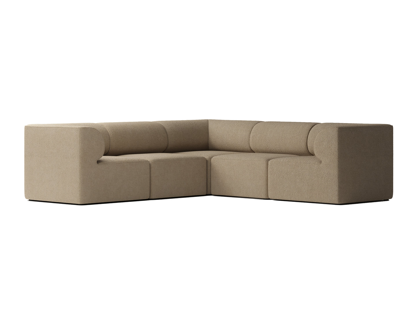 Eave 5-Seater Corner Modular Sofa 86 - Corner / UK Boucle 04 beige