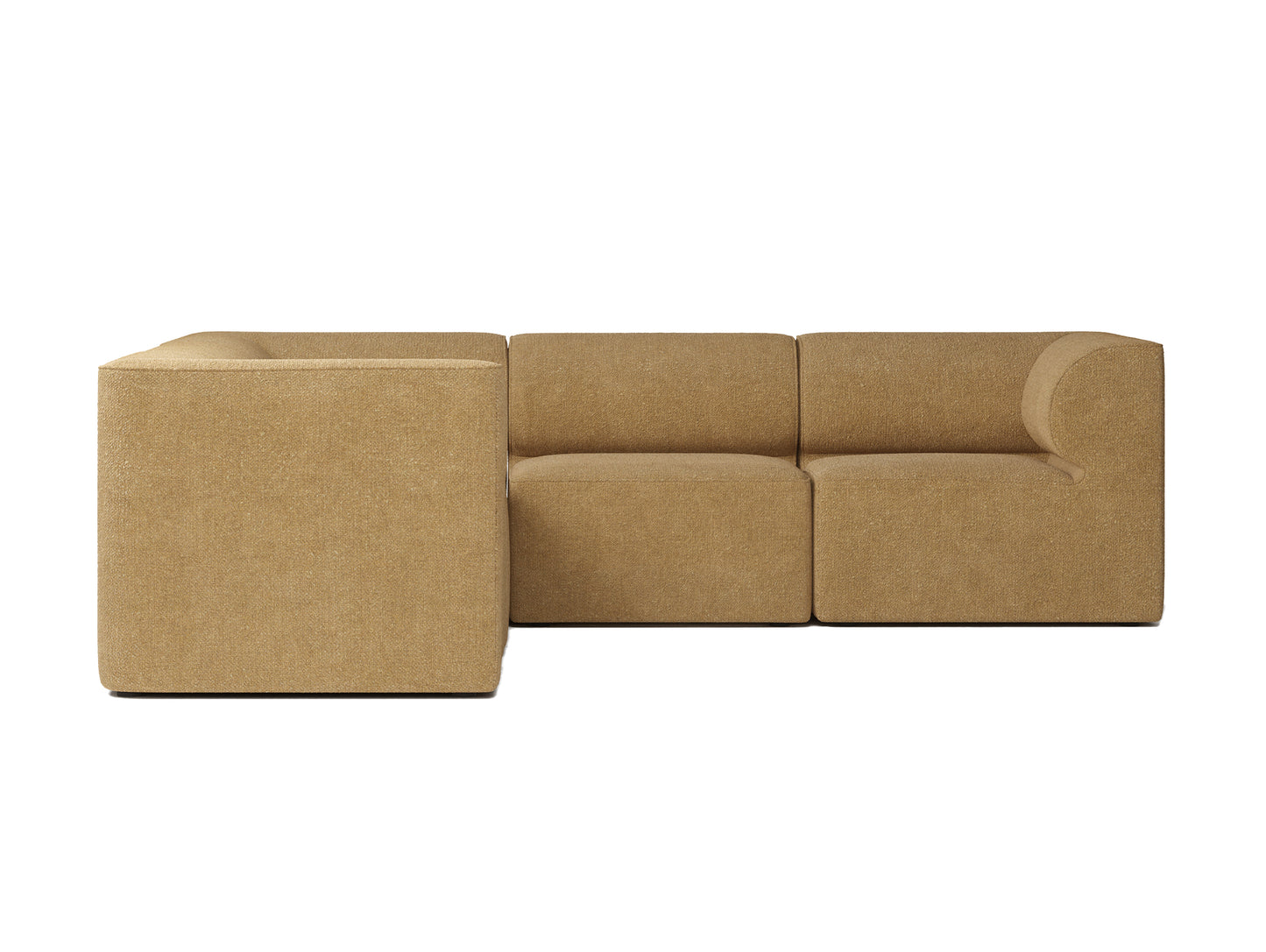 Eave 5-Seater Corner Modular Sofa 86 - Corner / UK Boucle 05 gold