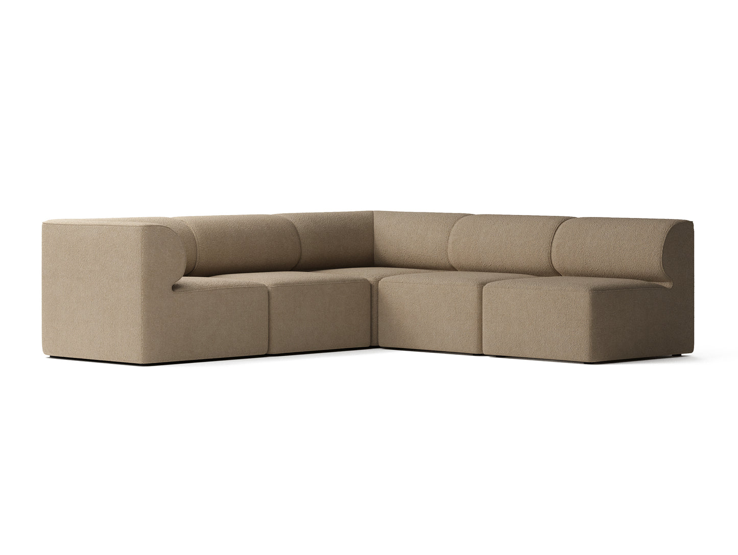 Eave 5-Seater Corner Modular Sofa 86 - Left Corner / boucle 04