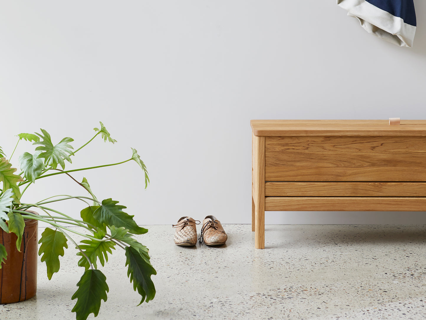 Form and Refine - A Line Storage Bench - Oiled Oak
